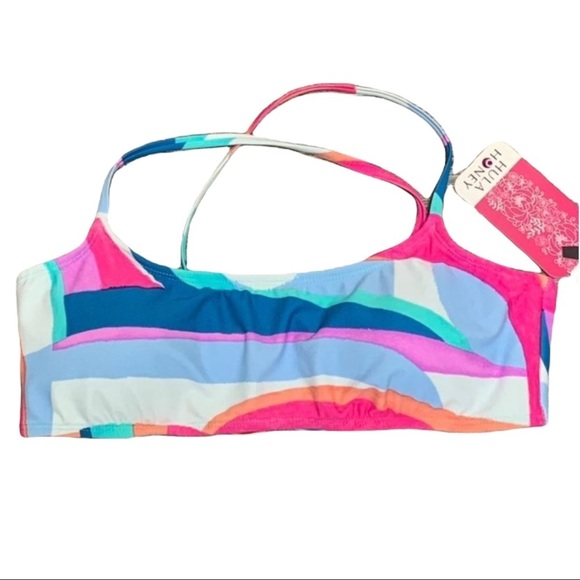 NWT Hula Honey Bikini Top Size XS Medium or Large Flying Colors Juniors Swimsuit - Picture 3 of 4